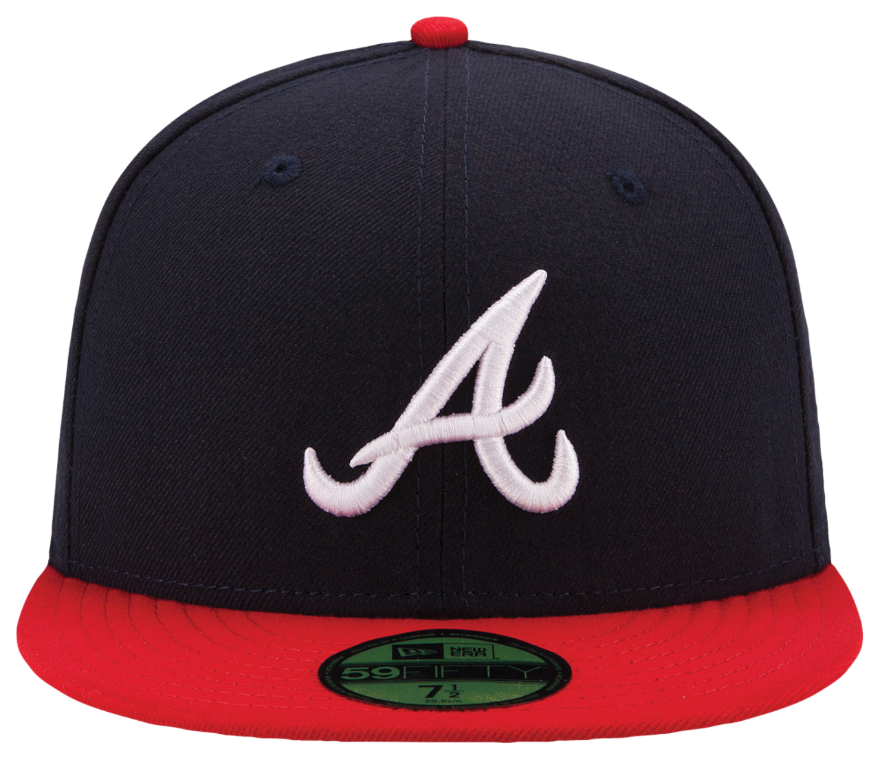 New Era Braves 59Fifty Authentic Cap Image 2 of 5. Tap to open photo gallery.