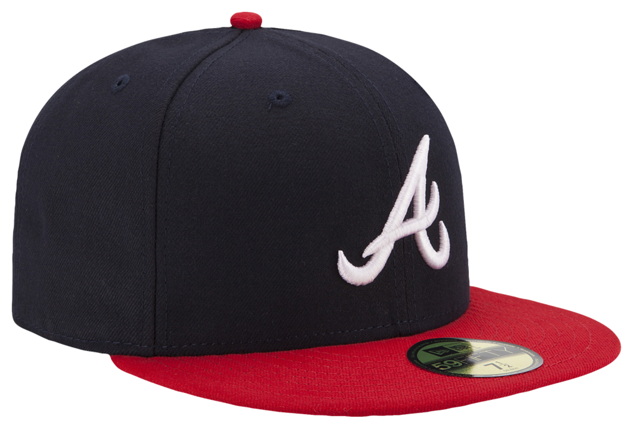 New Era Braves 59Fifty Authentic Cap Image 3 of 5. Tap to open photo gallery.