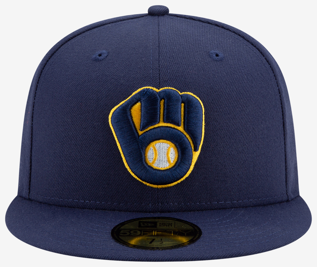 New Era Brewers 59Fifty Authentic Cap Image 3 of 7. Tap to open photo gallery.