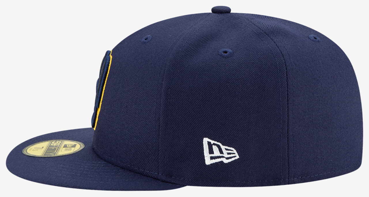 New Era Brewers 59Fifty Authentic Cap Image 6 of 7. Tap to open photo gallery.