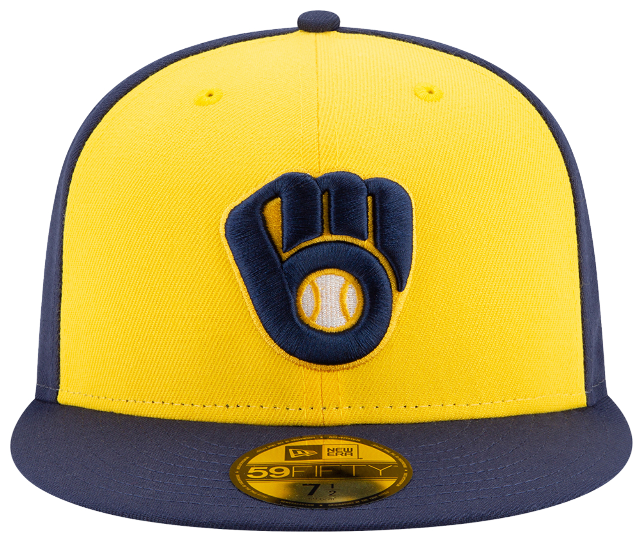 New Era Brewers 59Fifty Authentic Cap Image 3 of 7. Tap to open photo gallery.