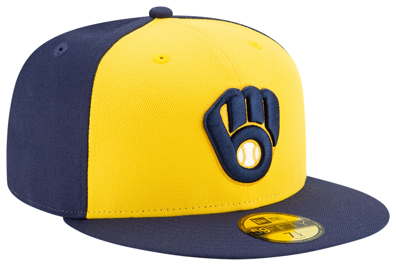 New Era Brewers 59Fifty Authentic Cap Image 4 of 7. Tap to open photo gallery.