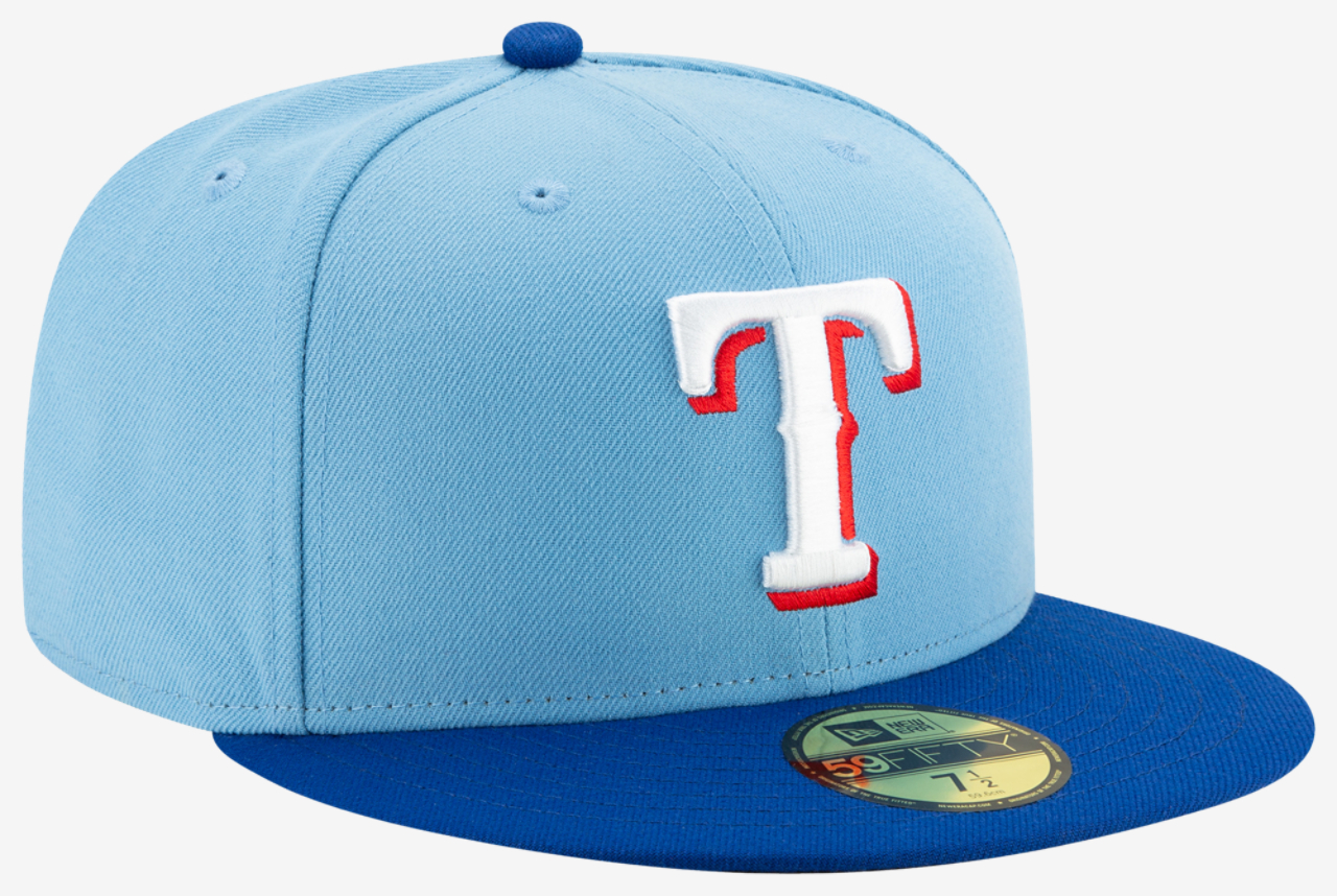 New Era Rangers 59Fifty Authentic Cap Image 4 of 7. Tap to open photo gallery.