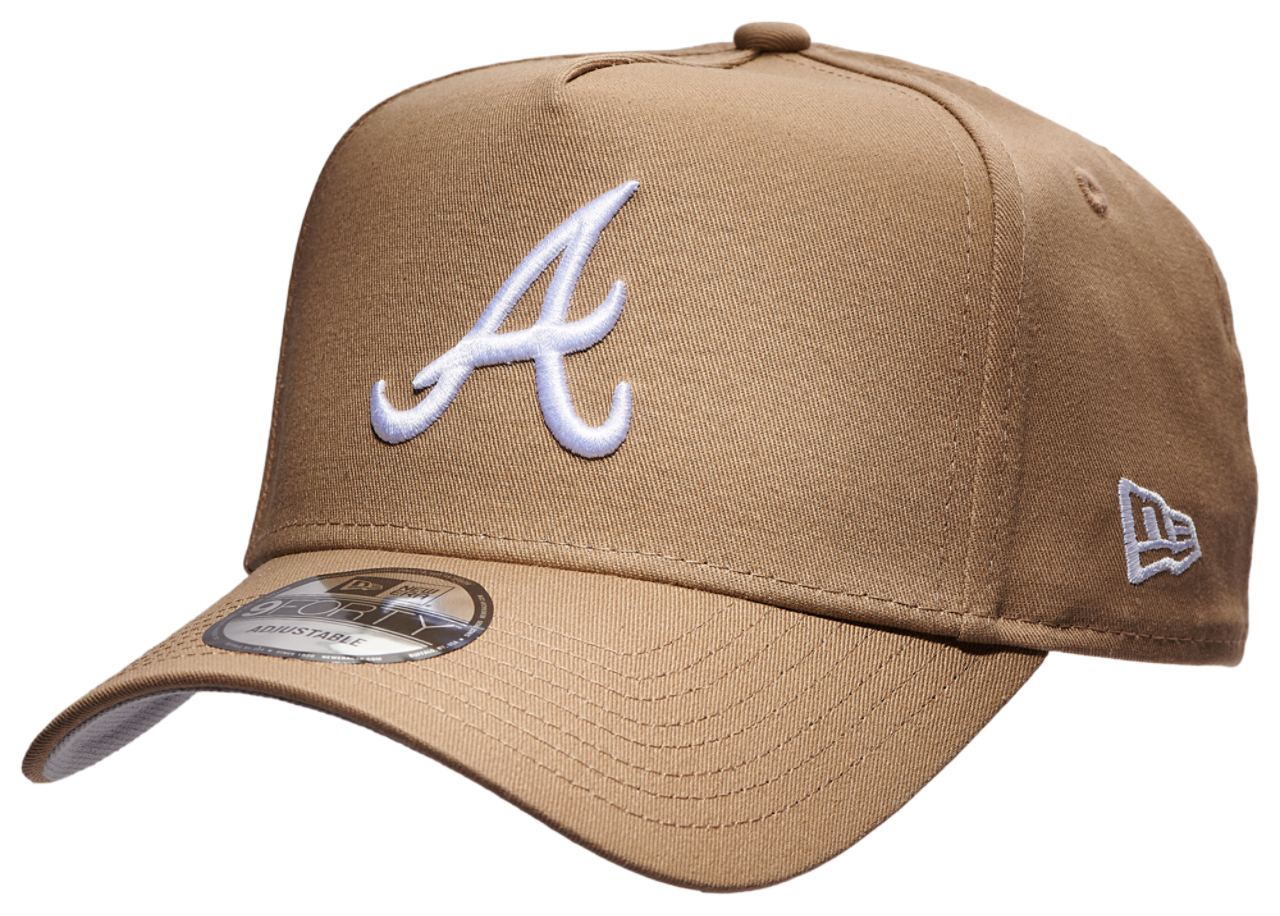 New Era Braves 9Forty A Frame Cap Image 1 of 5. Tap to open photo gallery.