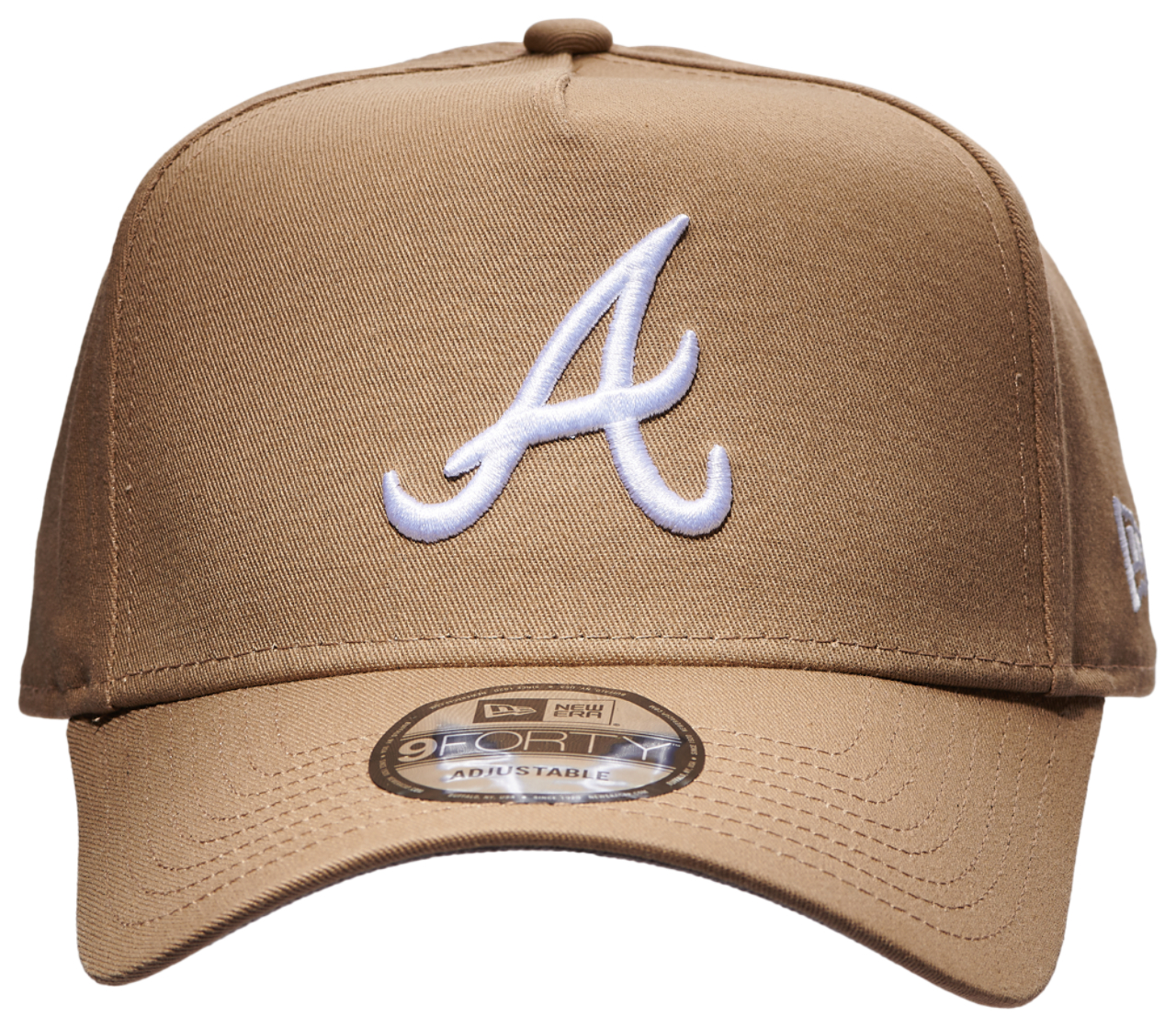 New Era Braves 9Forty A Frame Cap Image 2 of 5. Tap to open photo gallery.