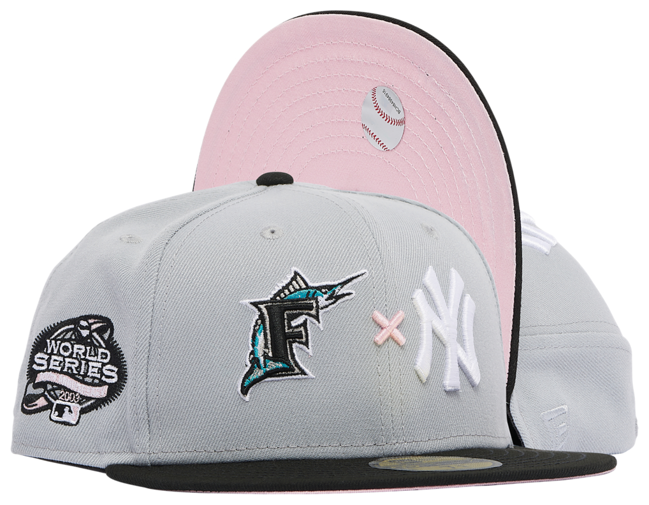 New Era Marlins x Yankees 2T Fit Cap Image 1 of 4. Tap to open photo gallery.