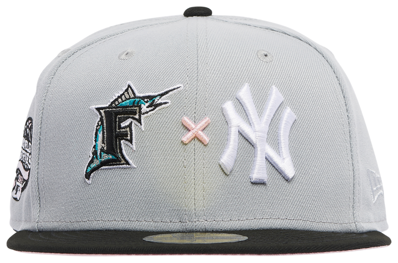 New Era Marlins x Yankees 2T Fit Cap Image 2 of 4. Tap to open photo gallery.