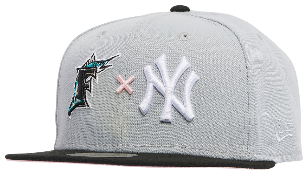 New Era Marlins x Yankees 2T Fit Cap Image 3 of 4. Tap to open photo gallery.