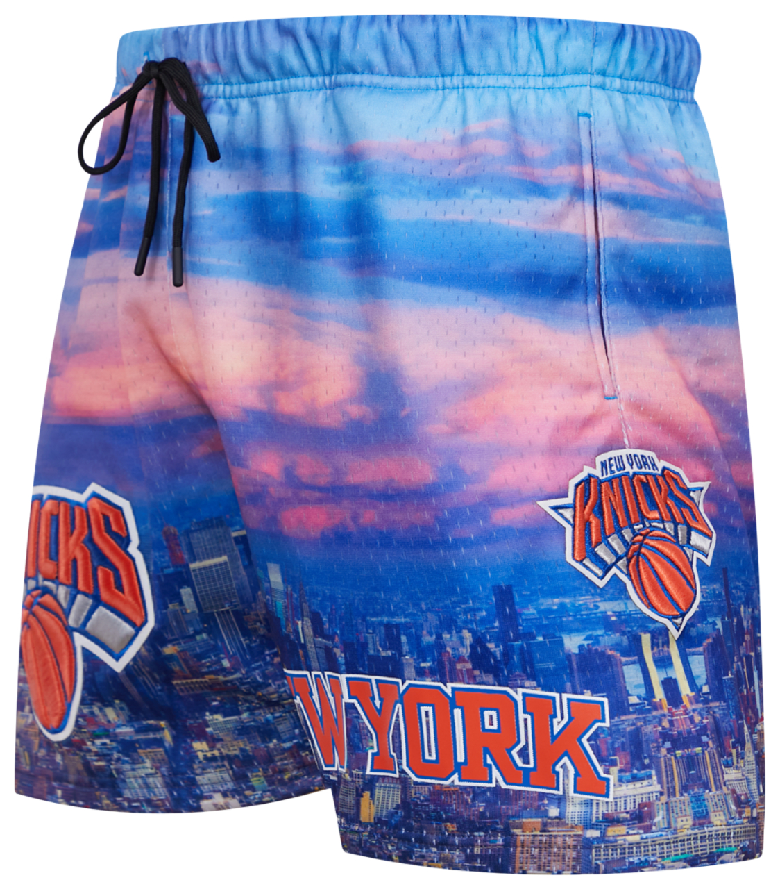 Pro Standard Knicks City Scape Mesh Shorts Image 3 of 8. Tap to open photo gallery.
