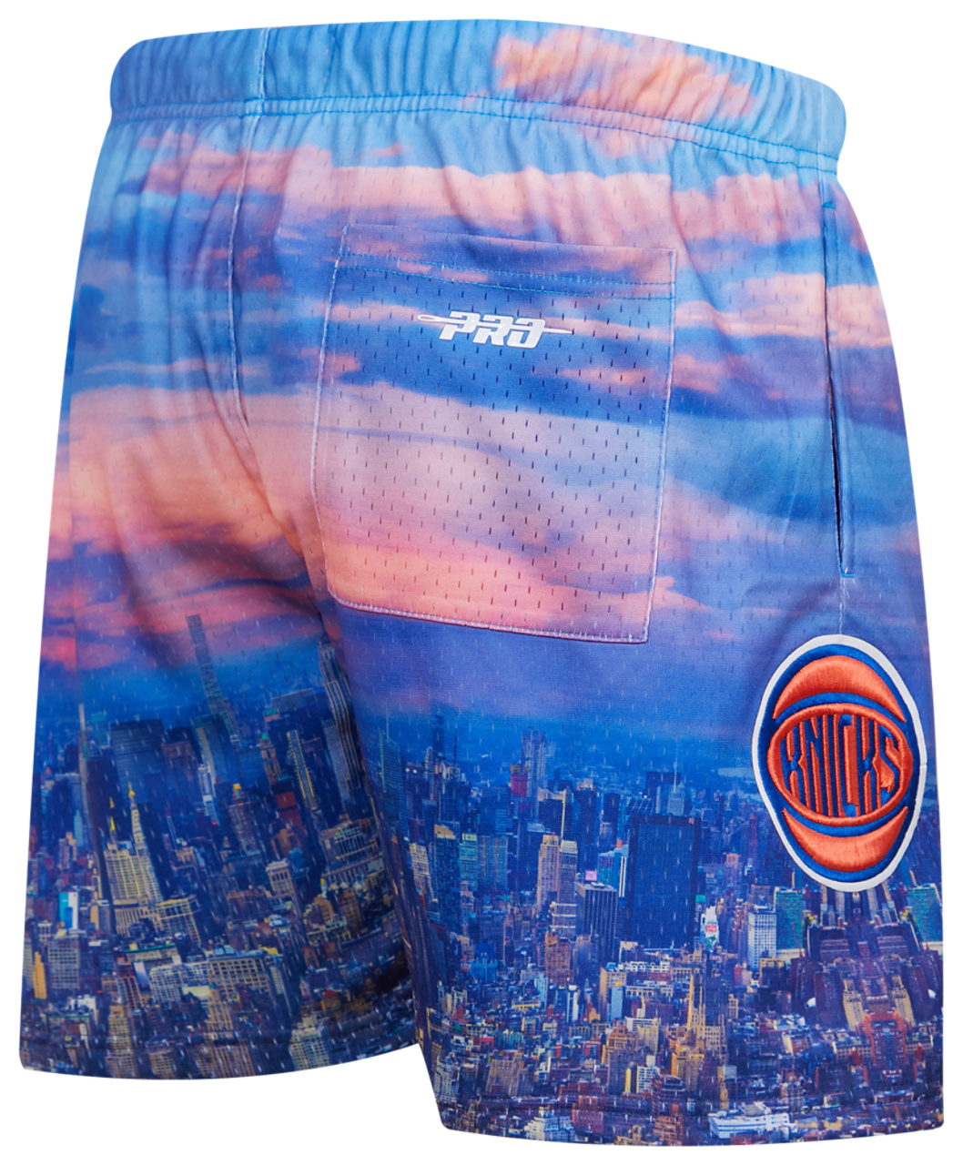 Pro Standard Knicks City Scape Mesh Shorts Image 4 of 8. Tap to open photo gallery.