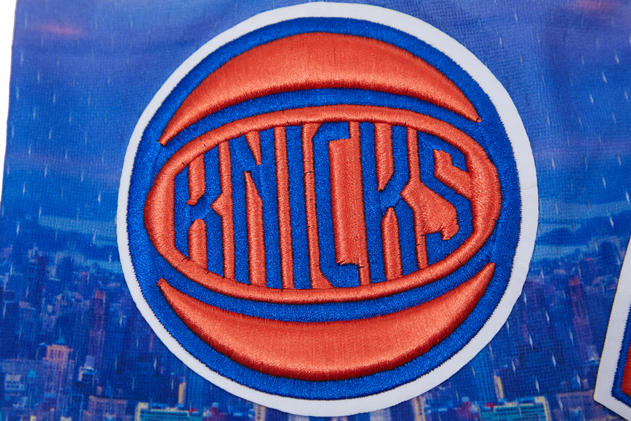 Pro Standard Knicks City Scape Mesh Shorts Image 6 of 8. Tap to open photo gallery.