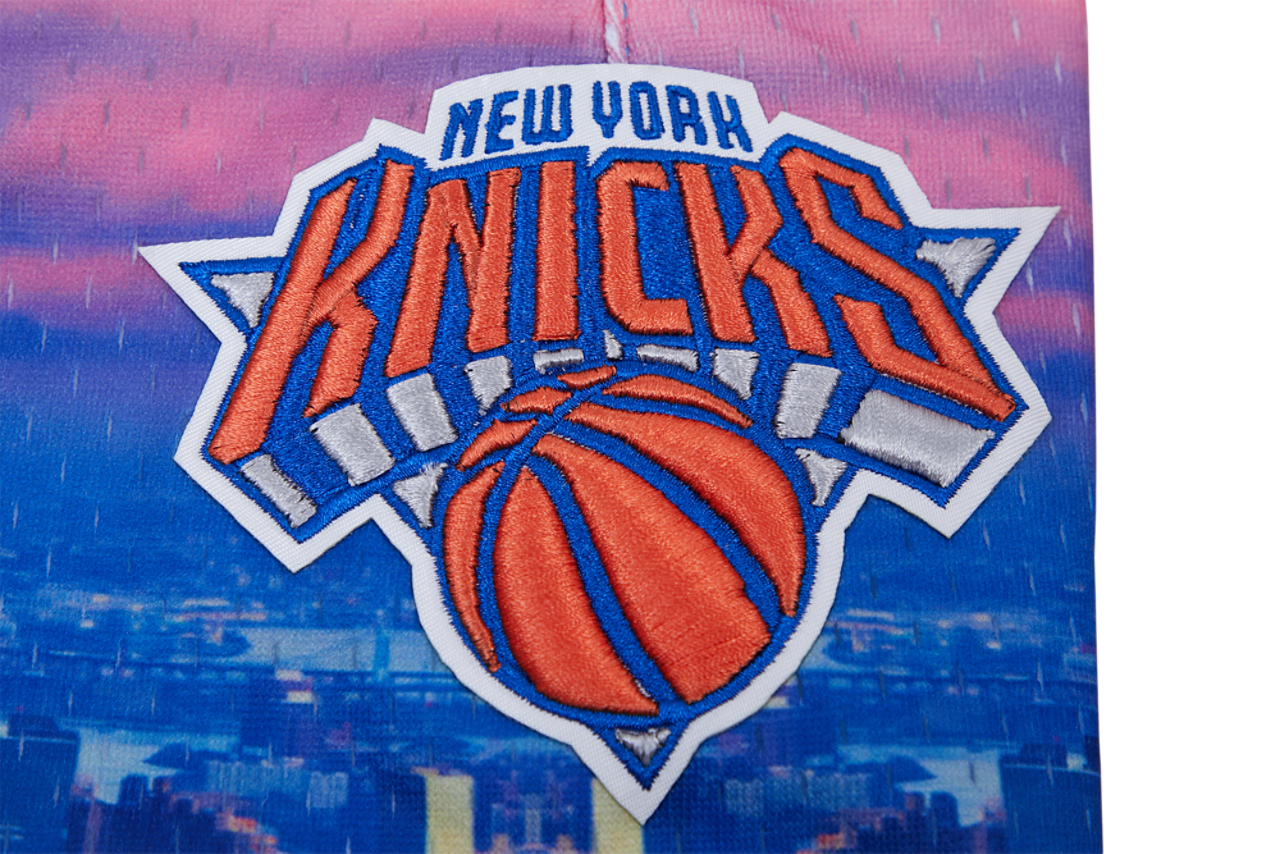 Pro Standard Knicks City Scape Mesh Shorts Image 8 of 8. Tap to open photo gallery.