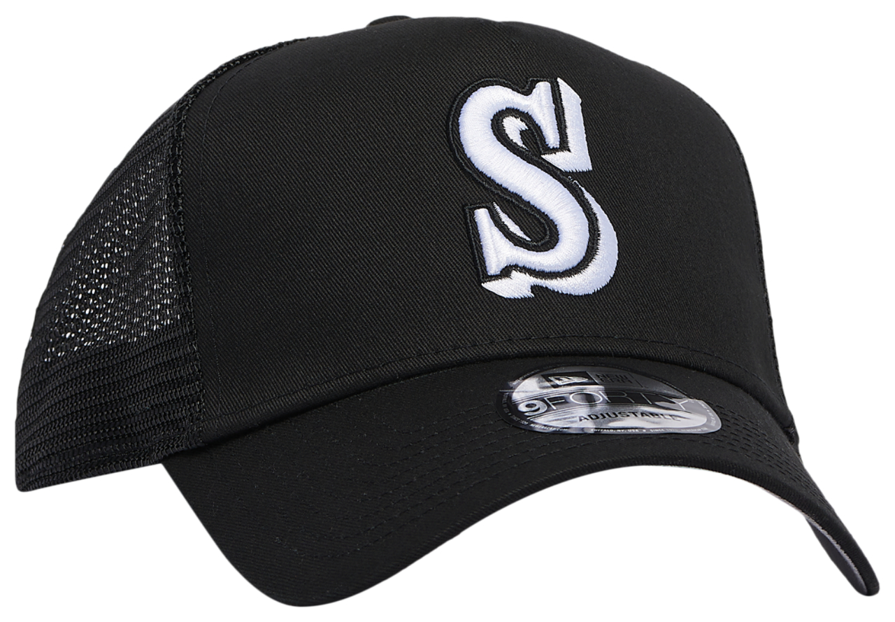 New Era Mariners A Frame Trucker Cap Image 3 of 5. Tap to open photo gallery.