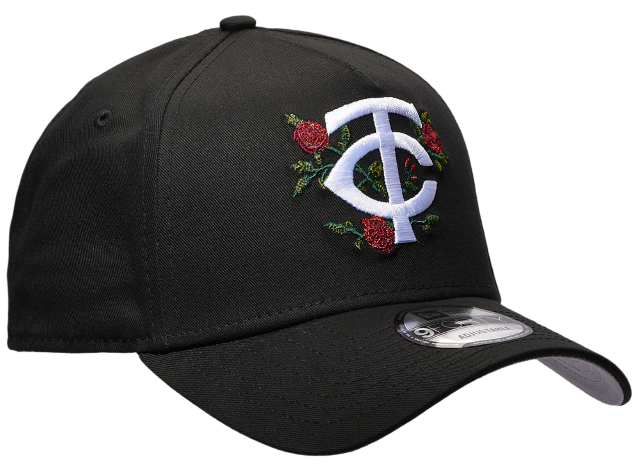New Era Twins 940 A Frame Rose Cap Image 3 of 5. Tap to open photo gallery.