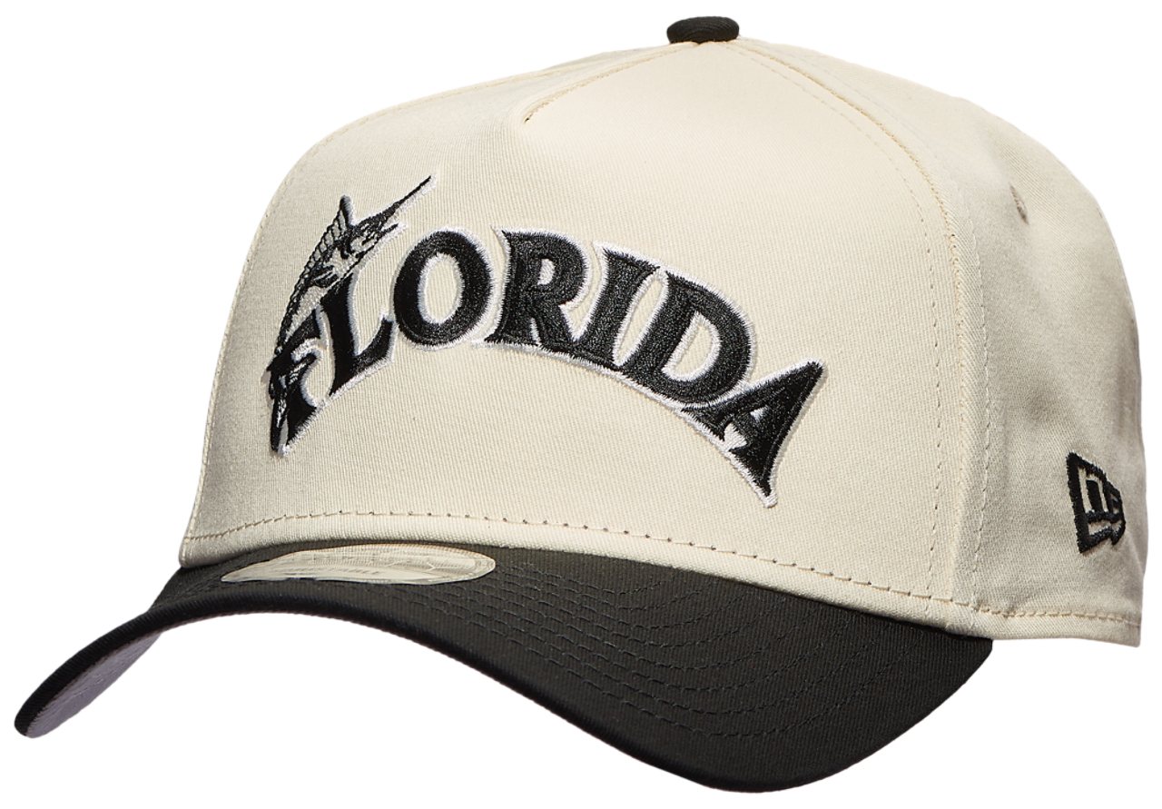 New Era Marlins 940 A Frame Arch Logo Cap Image 1 of 5. Tap to open photo gallery.