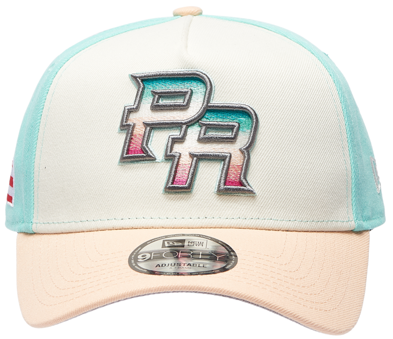 New Era Puerto Rico Santurce 9FORTY A-Frame 2 Tone Cap Image 2 of 5. Tap to open photo gallery.
