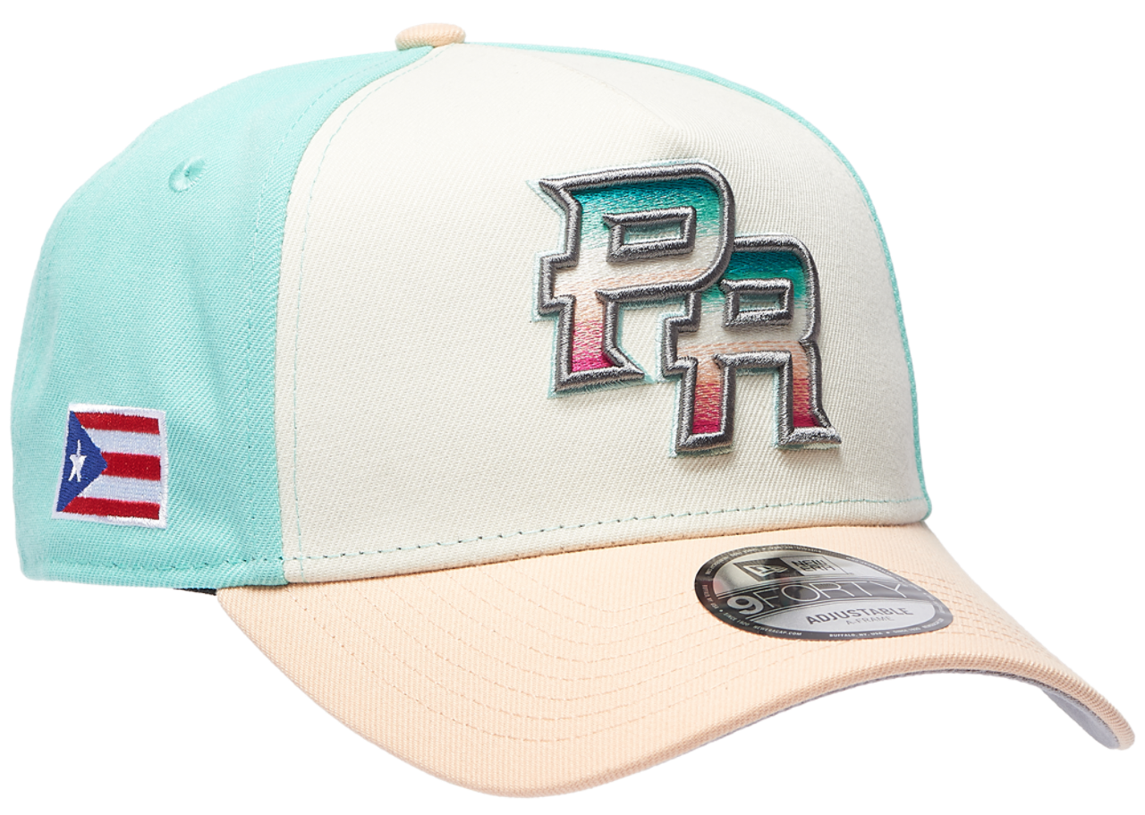 New Era Puerto Rico Santurce 9FORTY A-Frame 2 Tone Cap Image 3 of 5. Tap to open photo gallery.