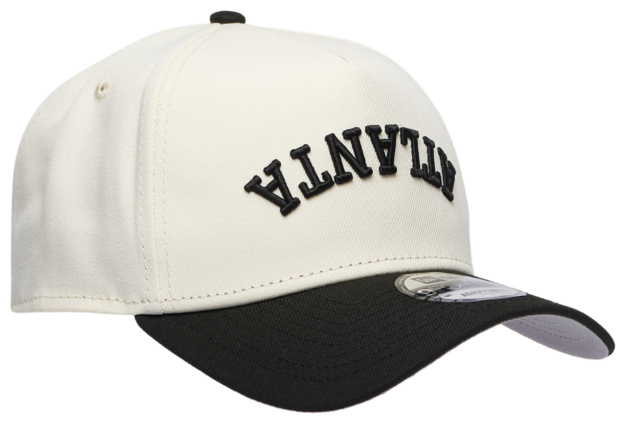 New Era Braves 9Forty A-Frame Upside Wordmark Cap Image 3 of 5. Tap to open photo gallery.