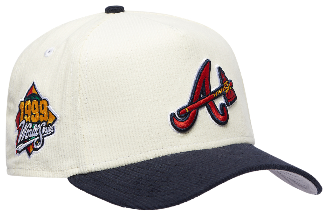 New Era Braves 940 A Frame Corduroy Cap Image 3 of 5. Tap to open photo gallery.