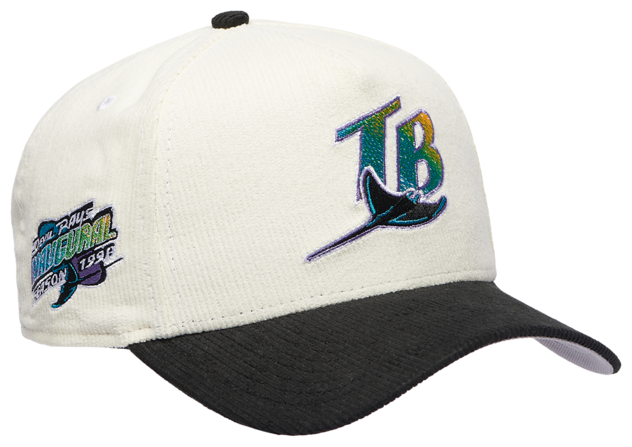 New Era Rays 940 A Frame Corduroy Cap Image 3 of 5. Tap to open photo gallery.
