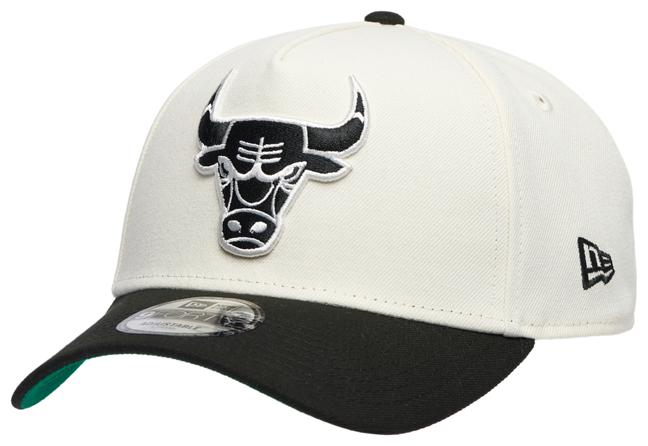New Era Bulls Team 9FORTY A-Frame Chrome Cap Image 1 of 5. Tap to open photo gallery.