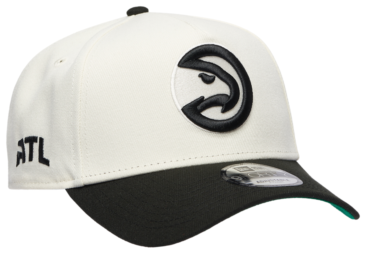 New Era Hawks Team 9FORTY A-Frame Chrome Cap Image 3 of 5. Tap to open photo gallery.