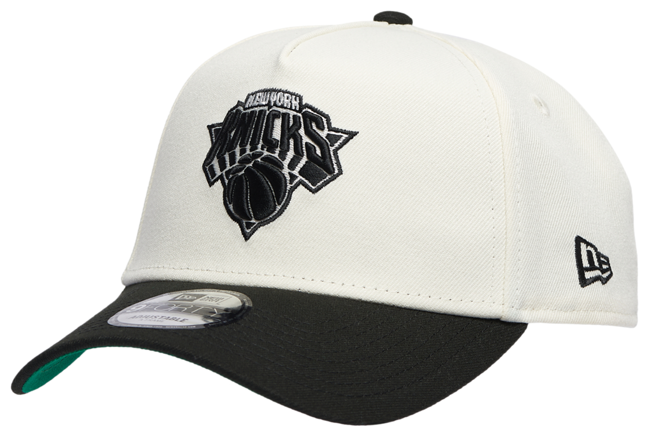 New Era Knicks Team 9FORTY A-Frame Chrome Cap Image 1 of 5. Tap to open photo gallery.
