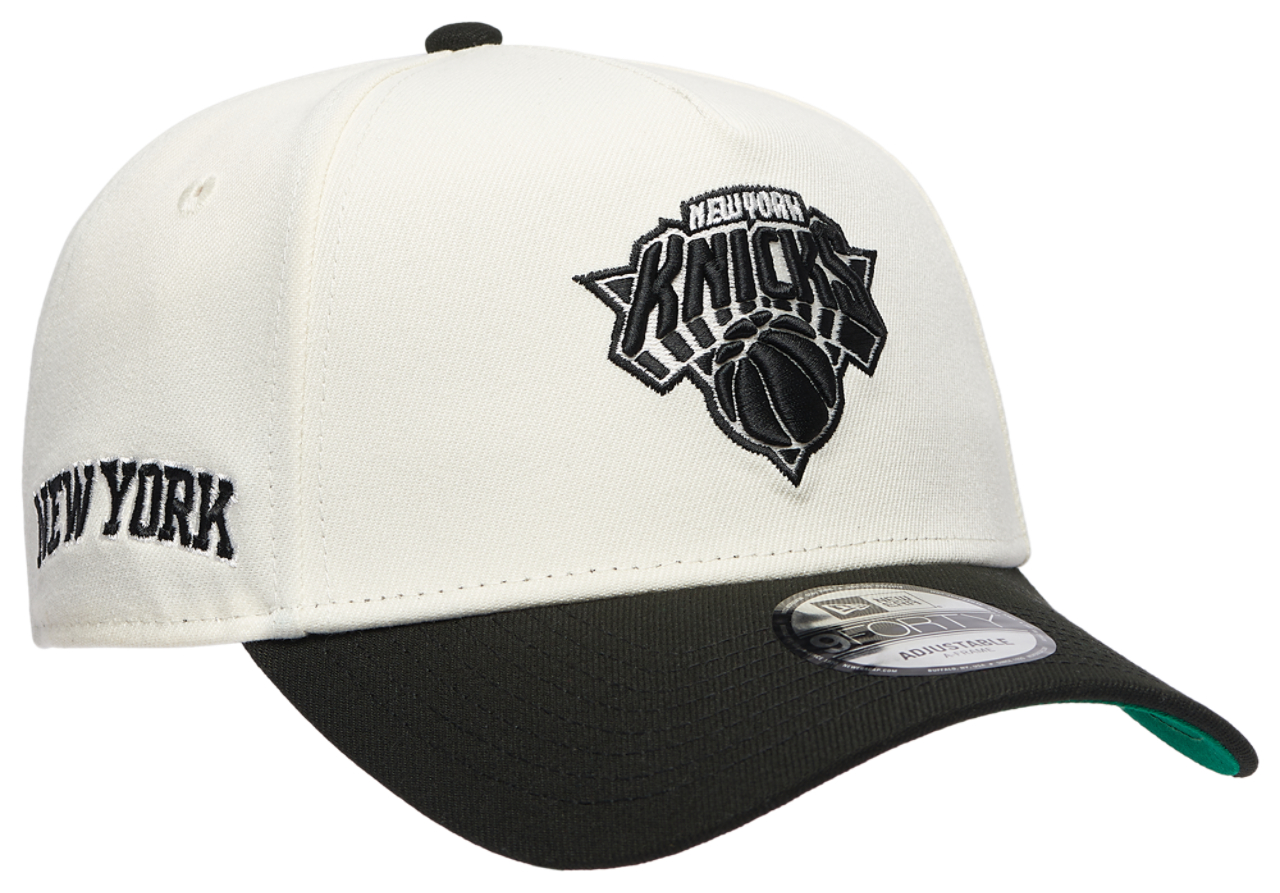 New Era Knicks Team 9FORTY A-Frame Chrome Cap Image 3 of 5. Tap to open photo gallery.