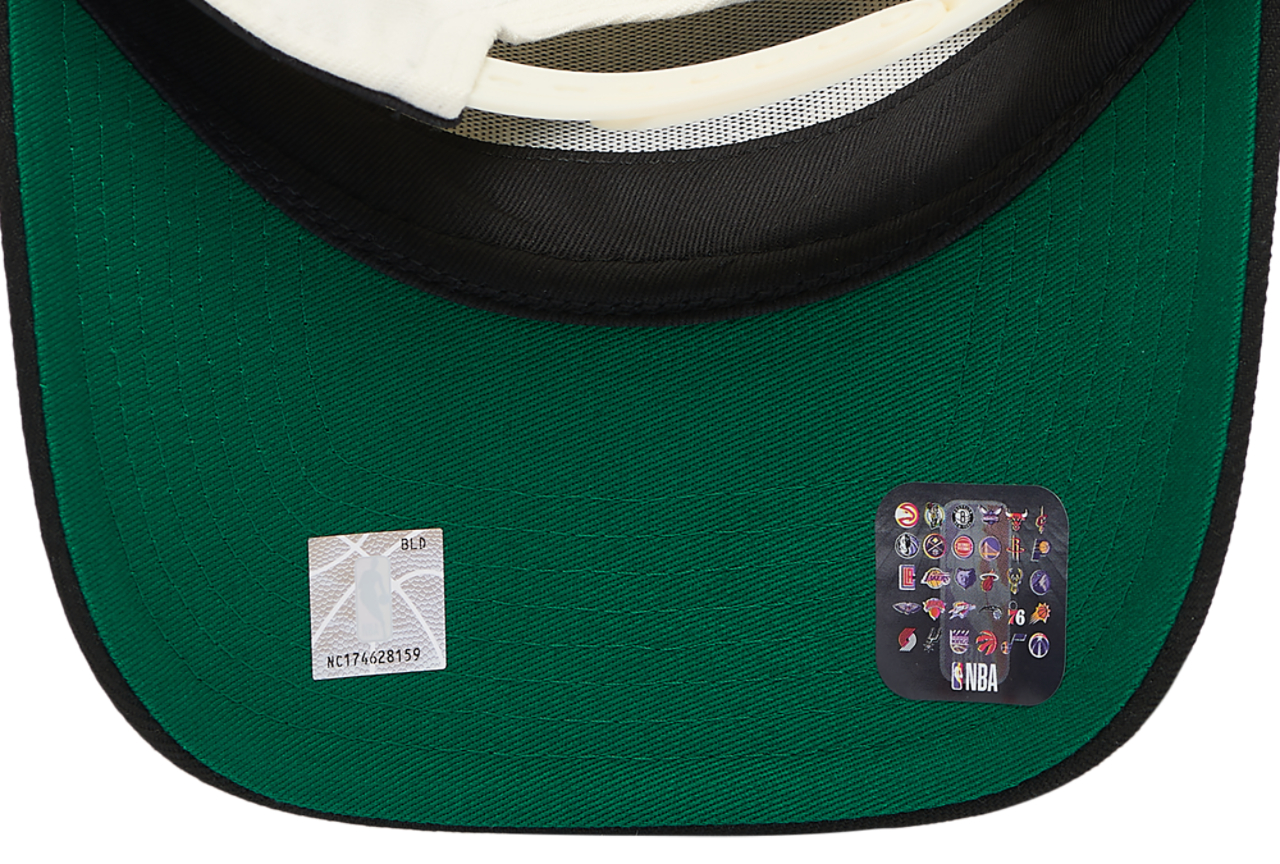 New Era Knicks Team 9FORTY A-Frame Chrome Cap Image 5 of 5. Tap to open photo gallery.