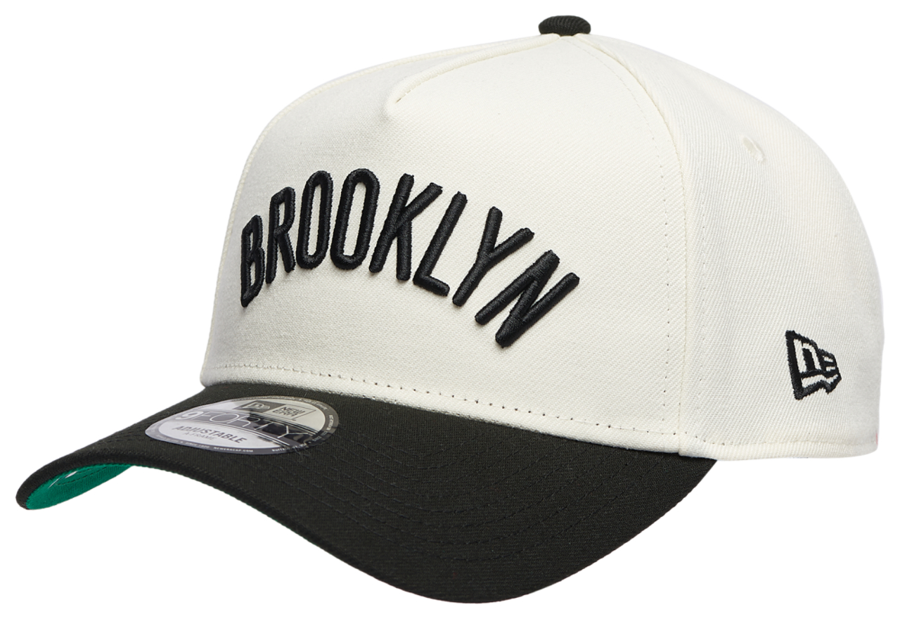 New Era Nets Team 9FORTY A-Frame Chrome Cap Image 1 of 5. Tap to open photo gallery.