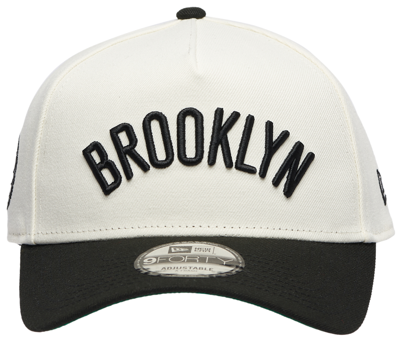 New Era Nets Team 9FORTY A-Frame Chrome Cap Image 2 of 5. Tap to open photo gallery.
