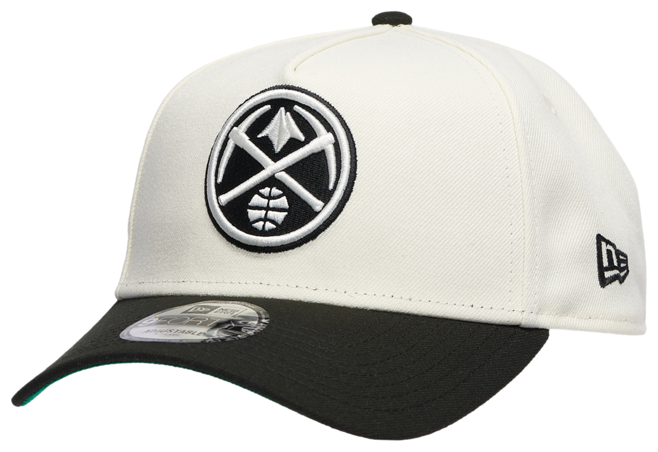 New Era Nuggets Team 9FORTY A-Frame Chrome Cap Image 1 of 5. Tap to open photo gallery.