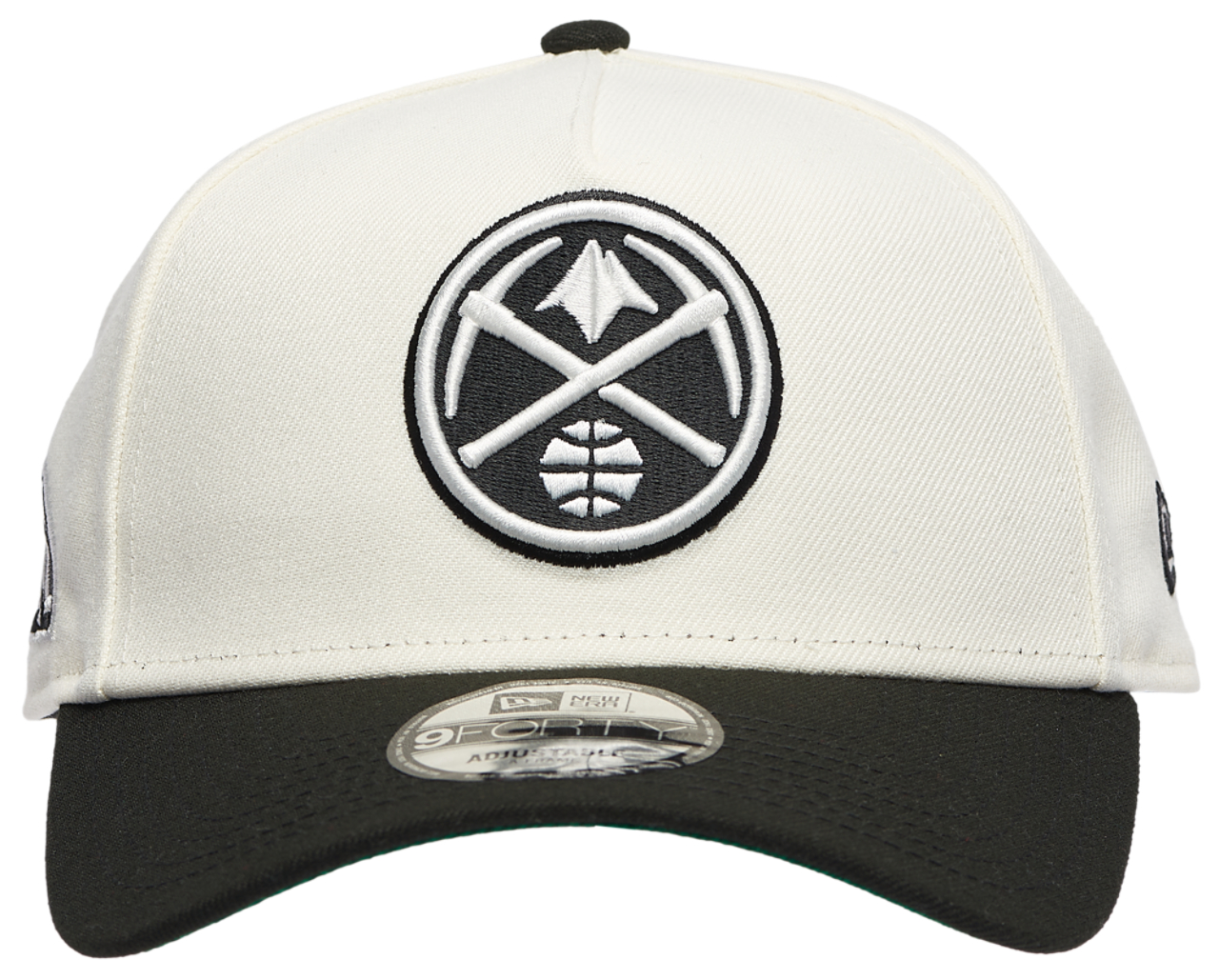 New Era Nuggets Team 9FORTY A-Frame Chrome Cap Image 2 of 5. Tap to open photo gallery.