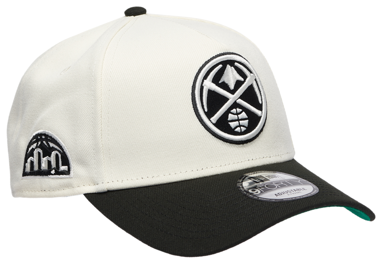 New Era Nuggets Team 9FORTY A-Frame Chrome Cap Image 3 of 5. Tap to open photo gallery.