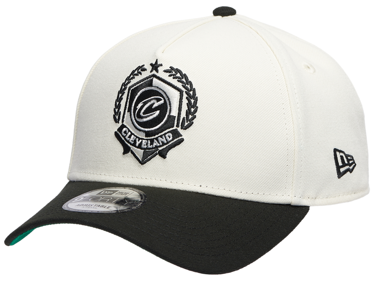 New Era Cavaliers Team 9FORTY A-Frame Chrome Cap Image 1 of 5. Tap to open photo gallery.