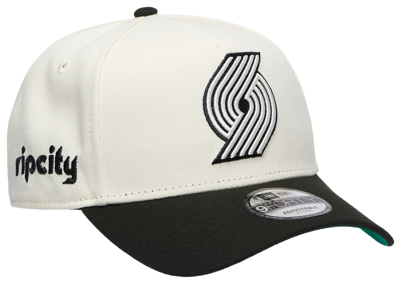New Era Trailblazers Team 9FORTY A-Frame Chrome Cap Image 3 of 5. Tap to open photo gallery.