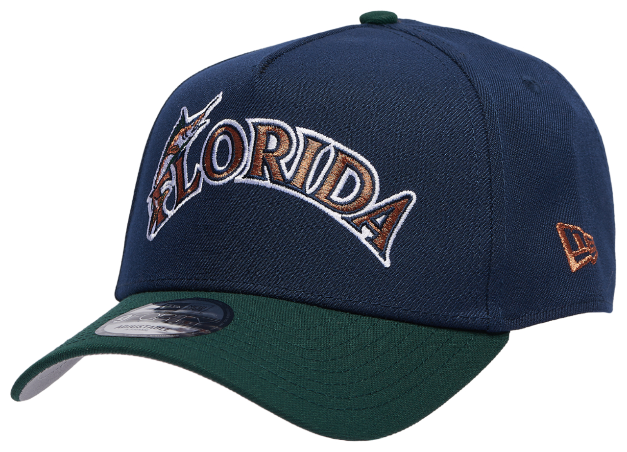 New Era Marlins 9FORTY A-Frame Cap Image 1 of 5. Tap to open photo gallery.
