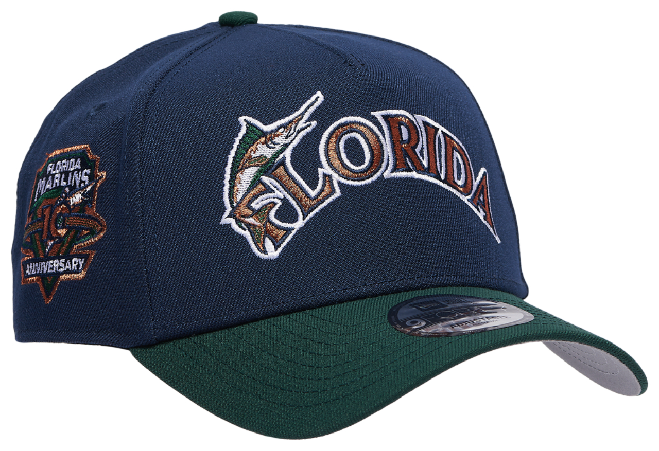New Era Marlins 9FORTY A-Frame Cap Image 3 of 5. Tap to open photo gallery.