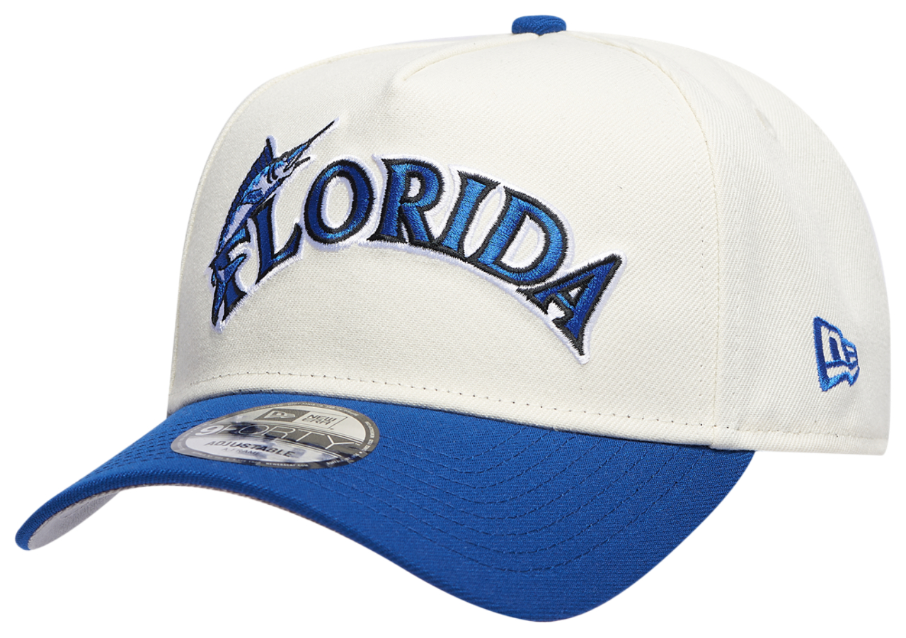 New Era Marlins 940 A Frame Cap Image 2 of 6. Tap to open photo gallery.