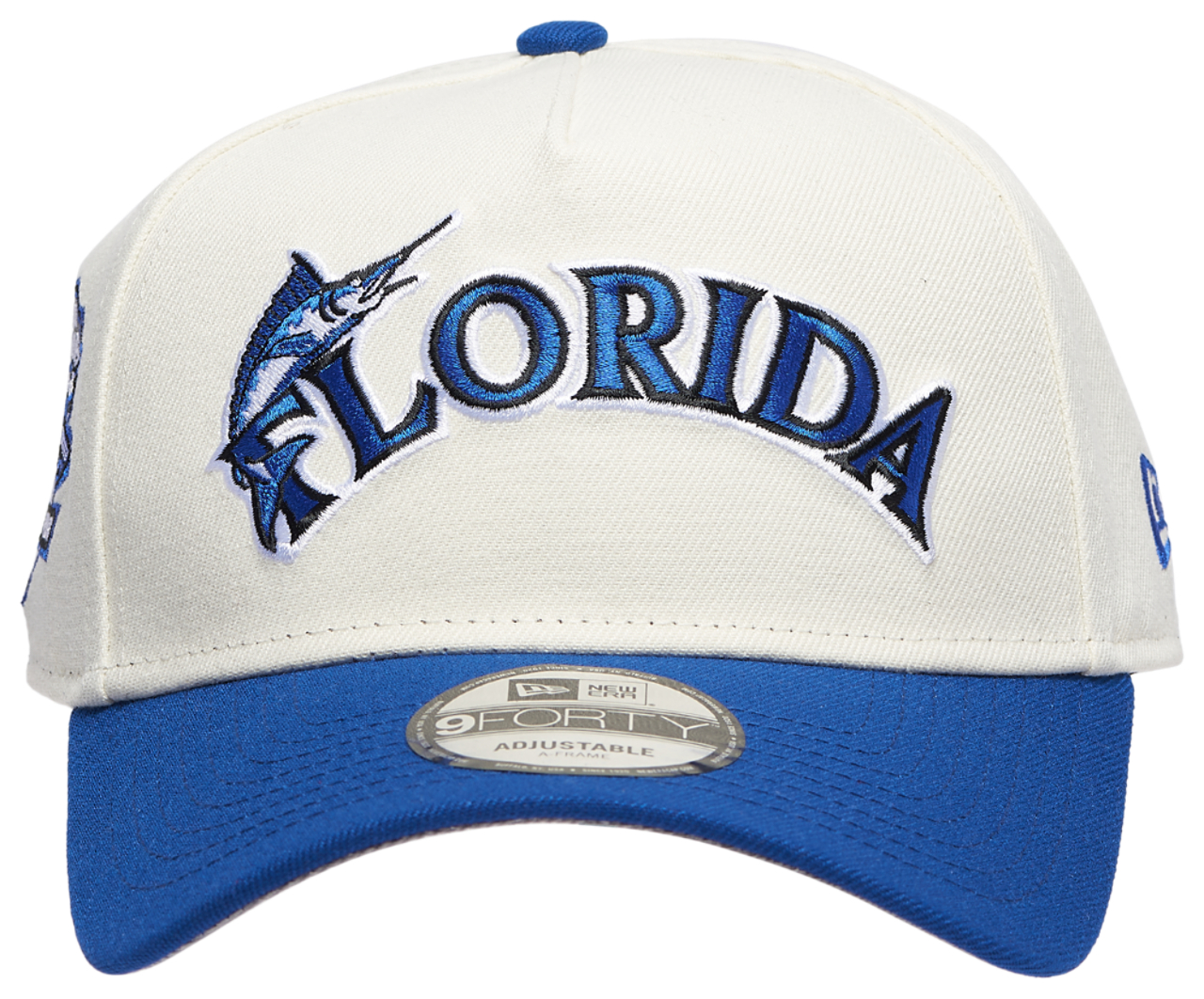New Era Marlins 940 A Frame Cap Image 3 of 6. Tap to open photo gallery.