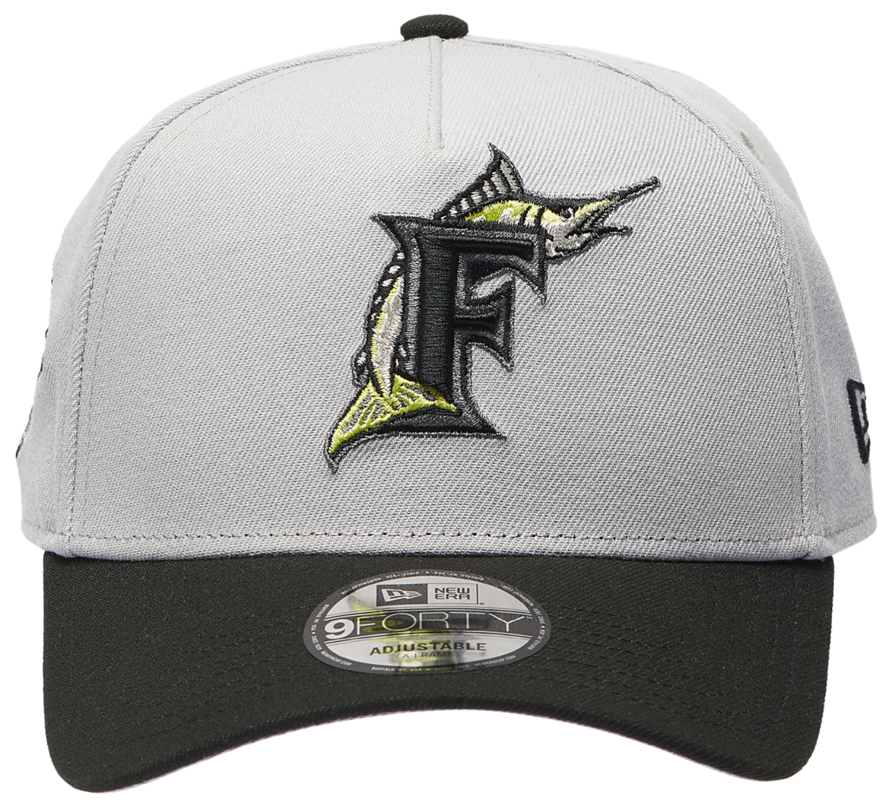 New Era Marlins 9Forty Neon Cap Image 2 of 5. Tap to open photo gallery.