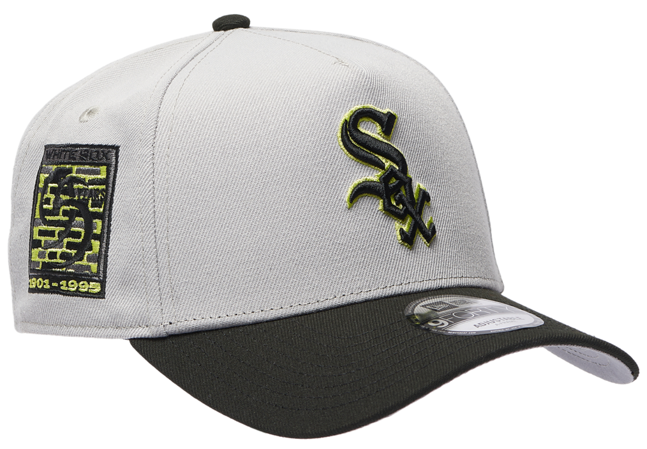 New Era White Sox 9Forty Neon Cap Image 3 of 5. Tap to open photo gallery.