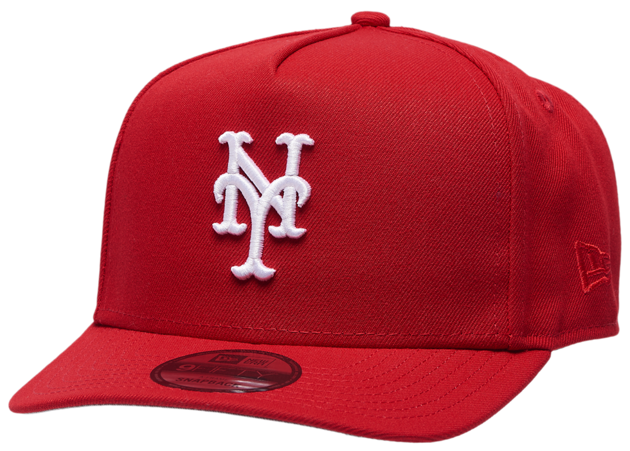 New Era Mets 950 A Frame 50th Anniversary Curved Cap - Men's