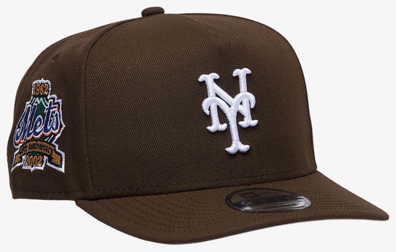 New Era Mets 950 A Frame 40th Anniversary Curved Cap Image 3 of 5. Tap to open photo gallery.