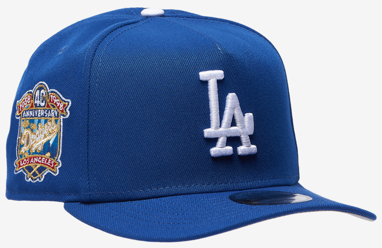 New Era Dodgers 40th Curved 9FIFTY A-Frame Cap Image 3 of 5. Tap to open photo gallery.