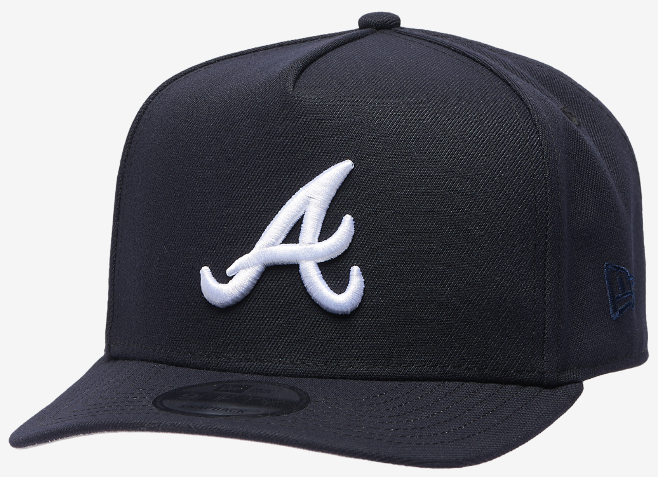 New Era Braves '21 WS Curved 9FIFTY A-Frame Cap Image 1 of 5. Tap to open photo gallery.