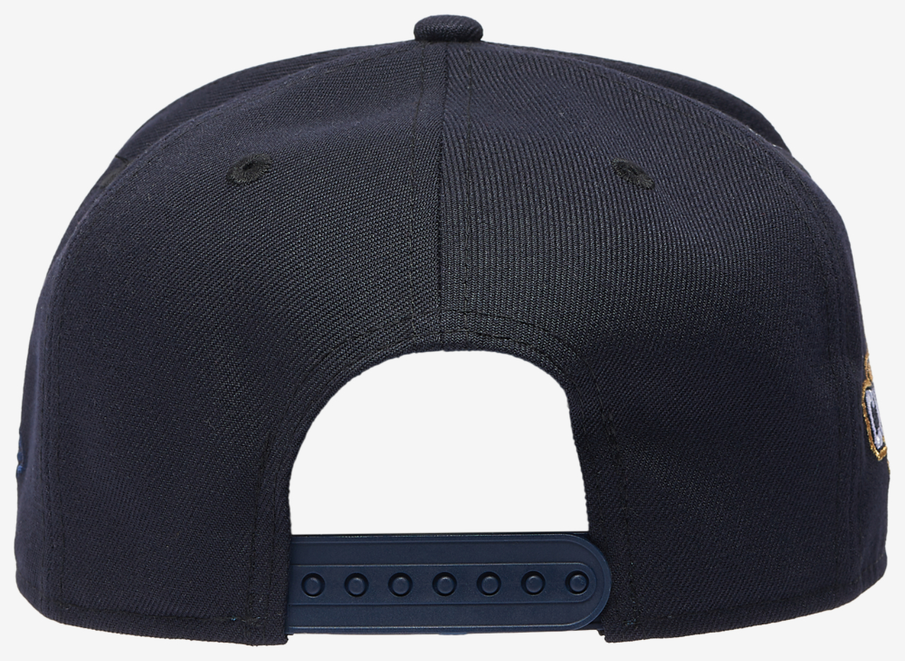 New Era Braves '21 WS Curved 9FIFTY A-Frame Cap Image 4 of 5. Tap to open photo gallery.
