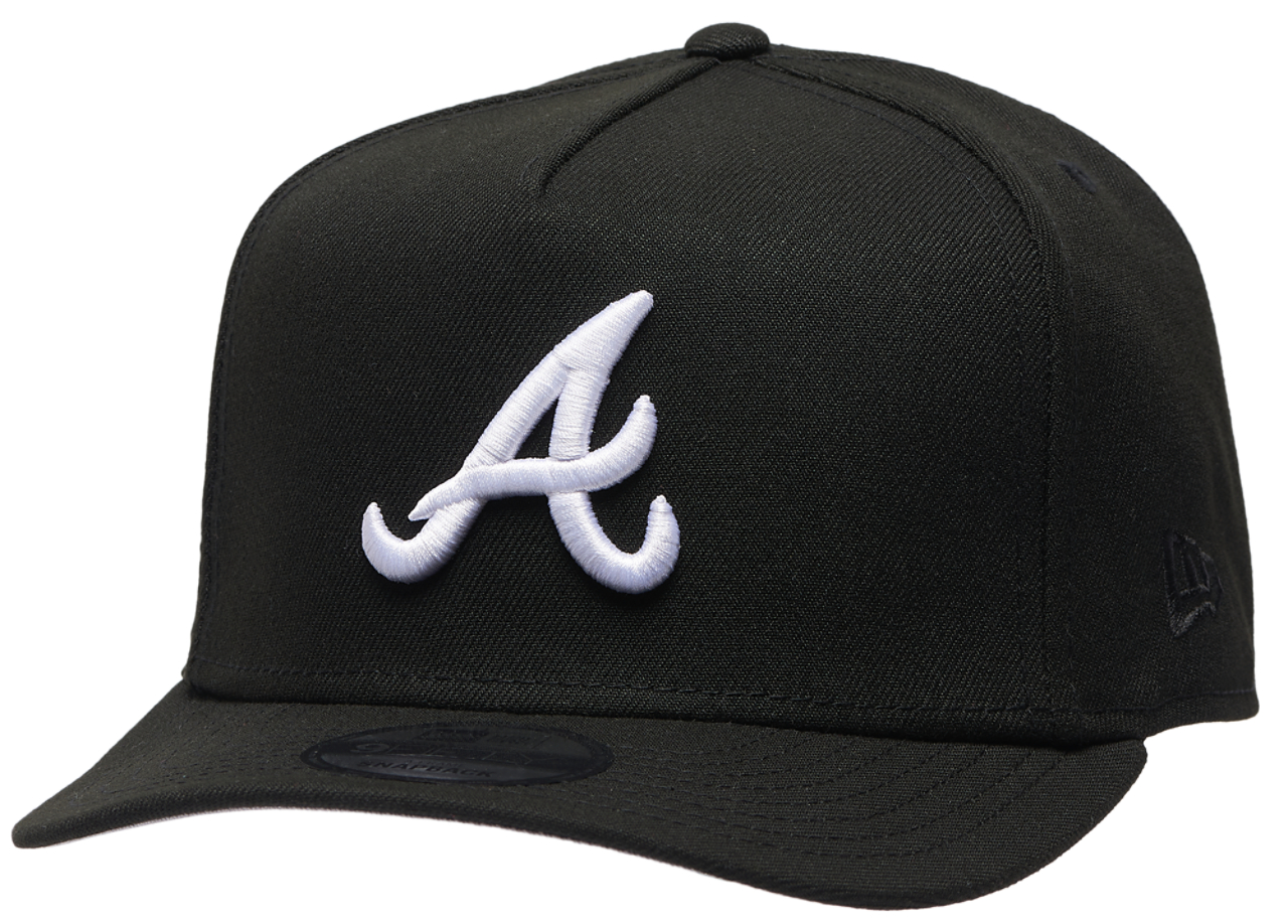New Era Braves 30th Curved 9FIFTY A-Frame Cap - Men's | Foot Locker