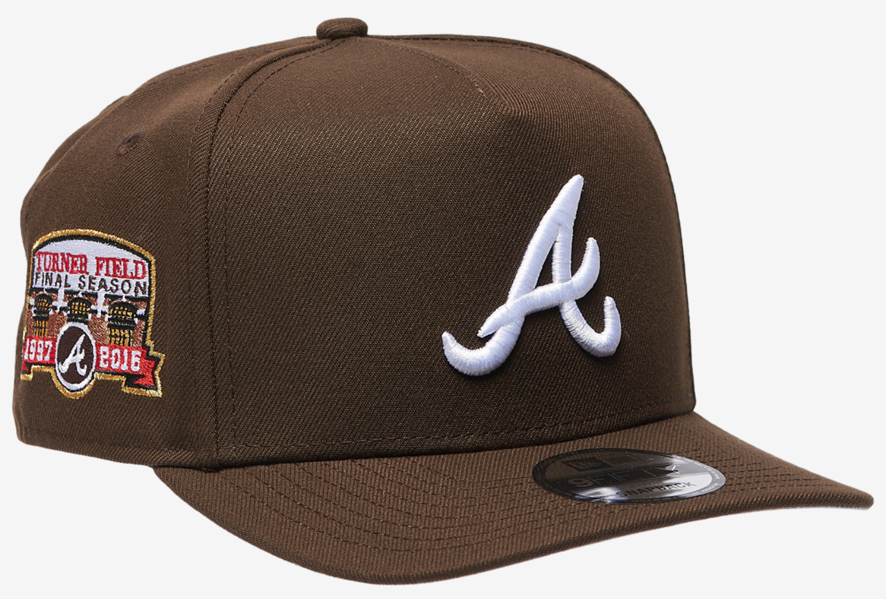 New Era Braves FS TF Curved 9FIFTY A-Frame Cap Image 3 of 5. Tap to open photo gallery.