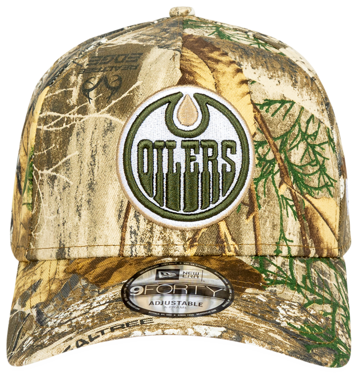 New Era Oilers 940AF Real Tree Camo Cap  Image 2 of 4. Tap to open photo gallery.